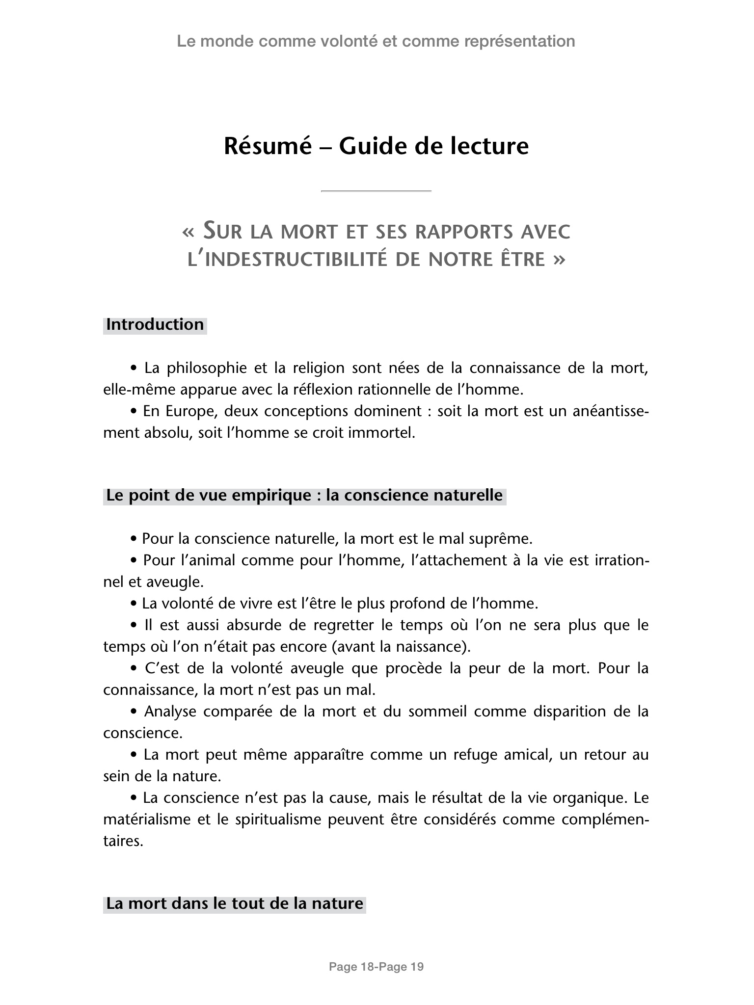 Le Monde comme volonté et comme représentation... de Arthur Schopenhauer Livre Decitre