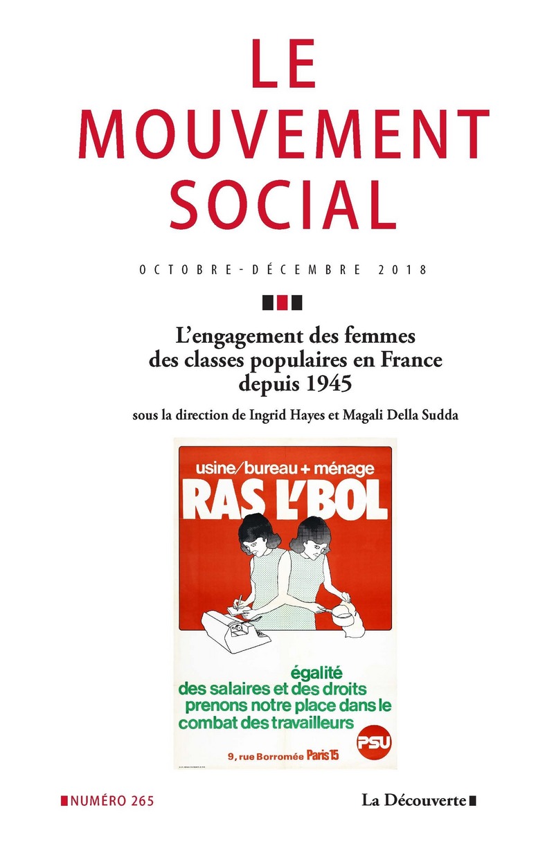 L'engagement des femmes des classes populaires en France depuis 1945 