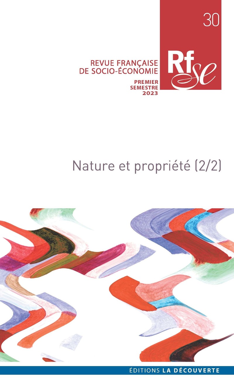 Nature et propriété 2/2 -  Revue Française de Socio-Économie