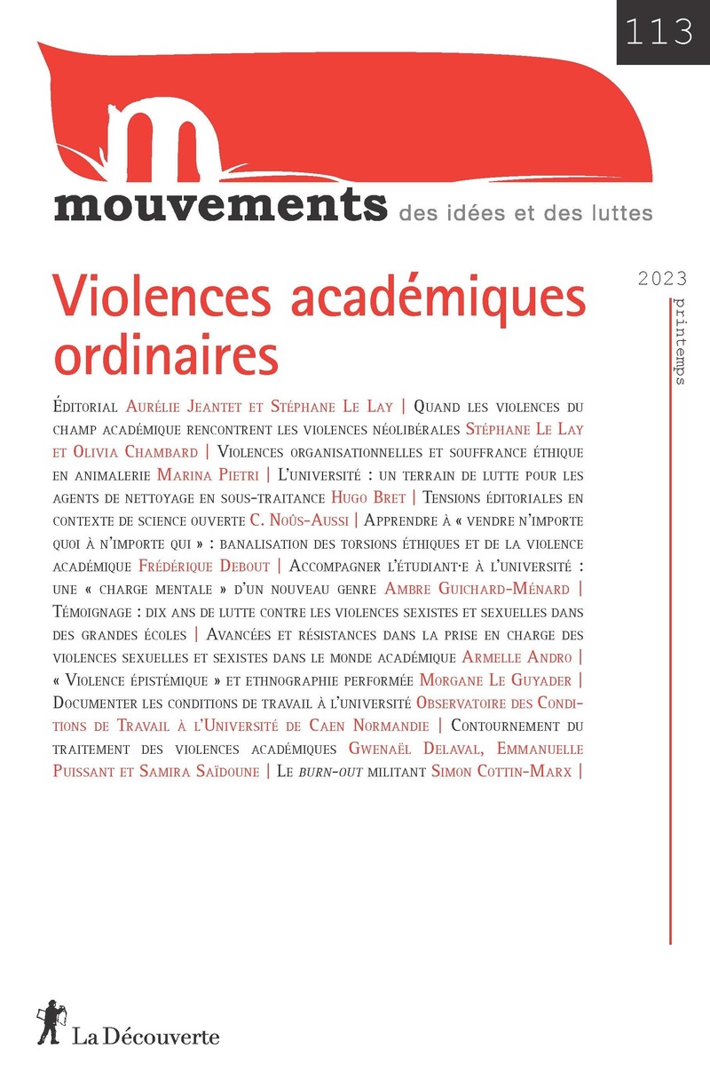 Violences académiques ordinaires -  Revue Mouvements