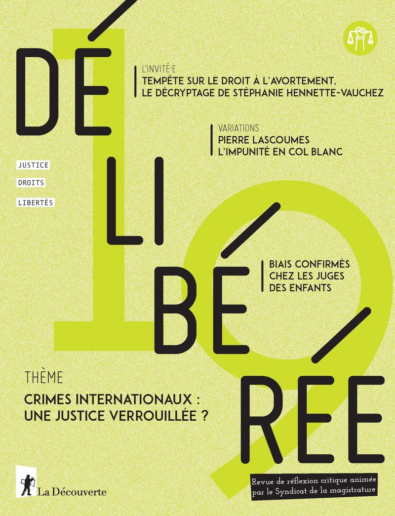 Délibérée N° 19 -  Revue Délibérée