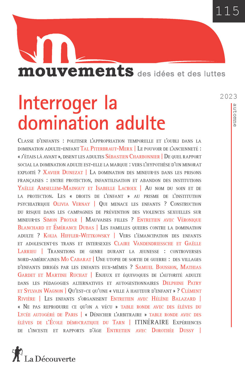 Interroger la domination adulte -  Revue Mouvements