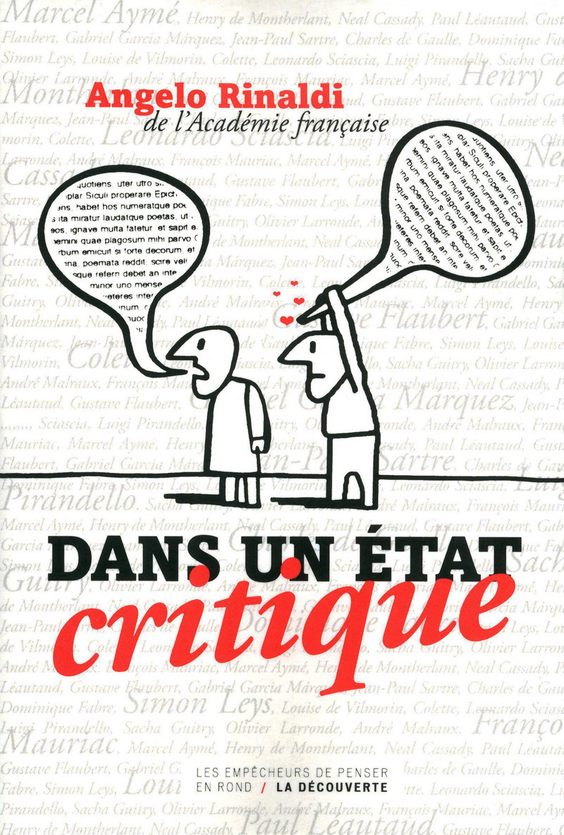 Dans un état critique - Angelo Rinaldi