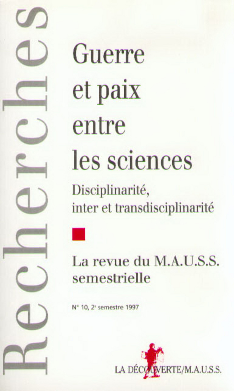 Guerre et paix entre les sciences 