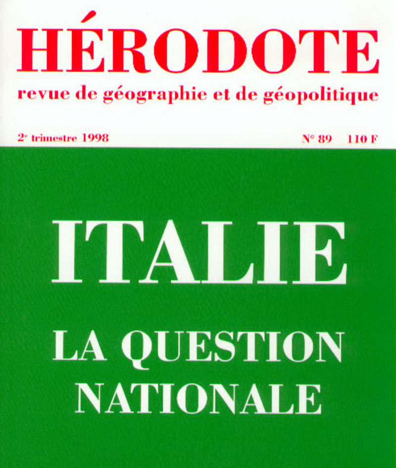 Italie, la question nationale 