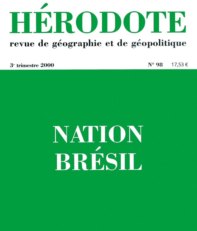 Hérodote numéro 98 - Nation Brésil -  Revue Hérodote