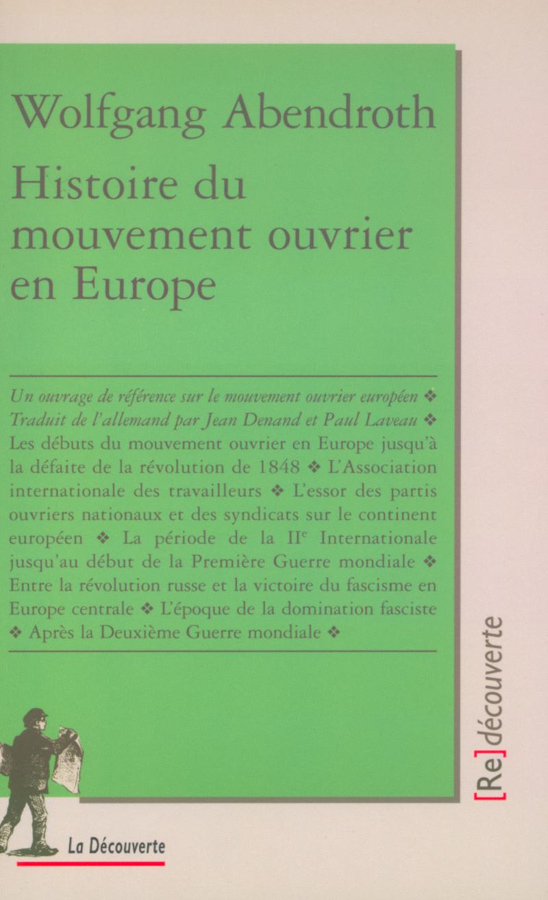 Histoire du mouvement ouvrier en Europe - Wolfgang Abendroth