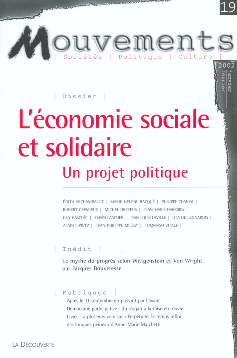 L'économie sociale et solidaire 
