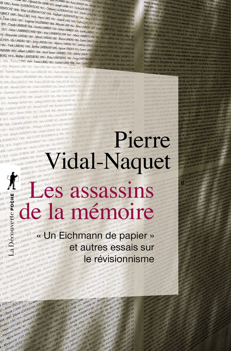 Les assassins de la mémoire - Pierre Vidal-Naquet