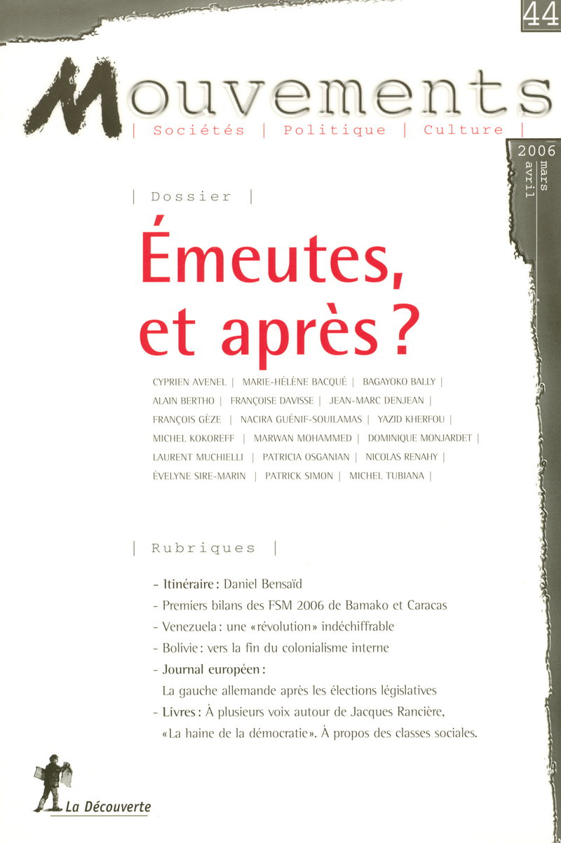 Émeutes, et après ? 