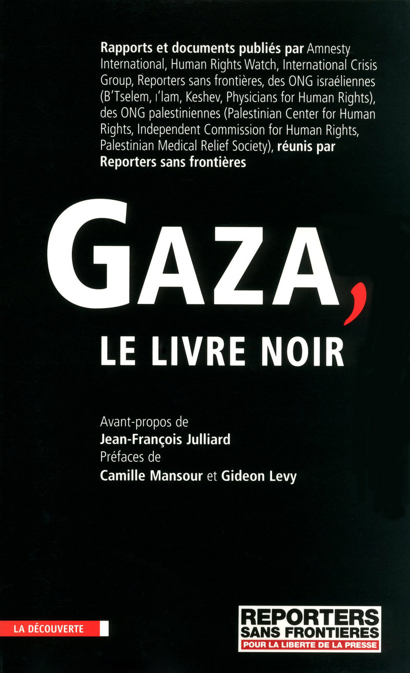 Gaza, le livre noir -  Reporters sans frontières (RSF)