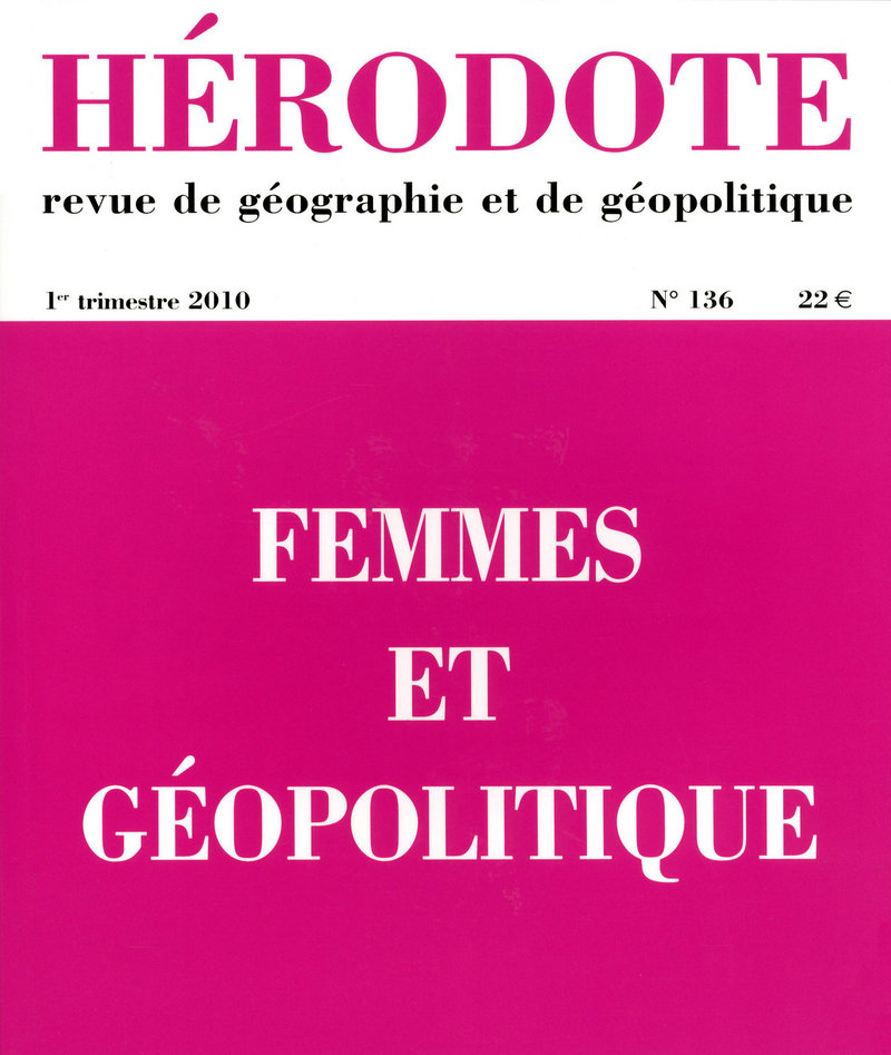 Hérodote N136 Femmes et Géopolitique -  Revue Hérodote