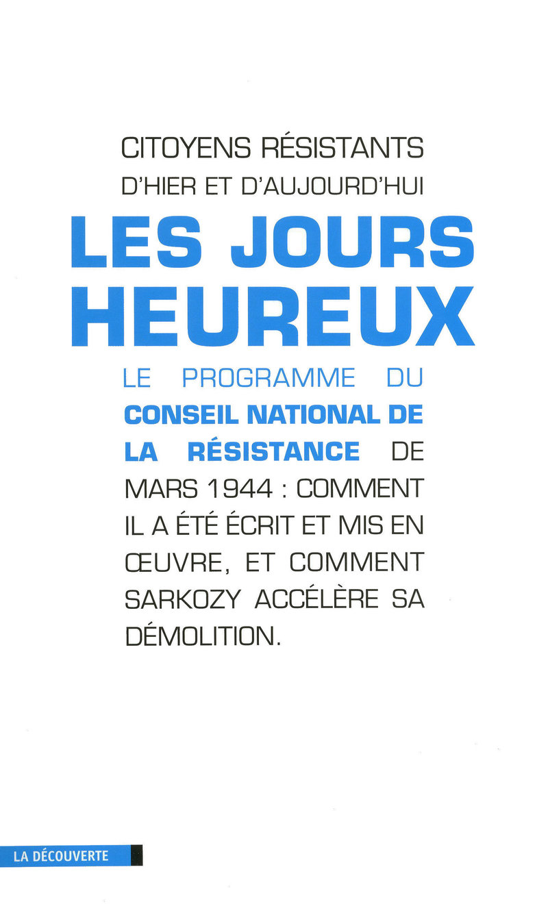Les jours heureux 