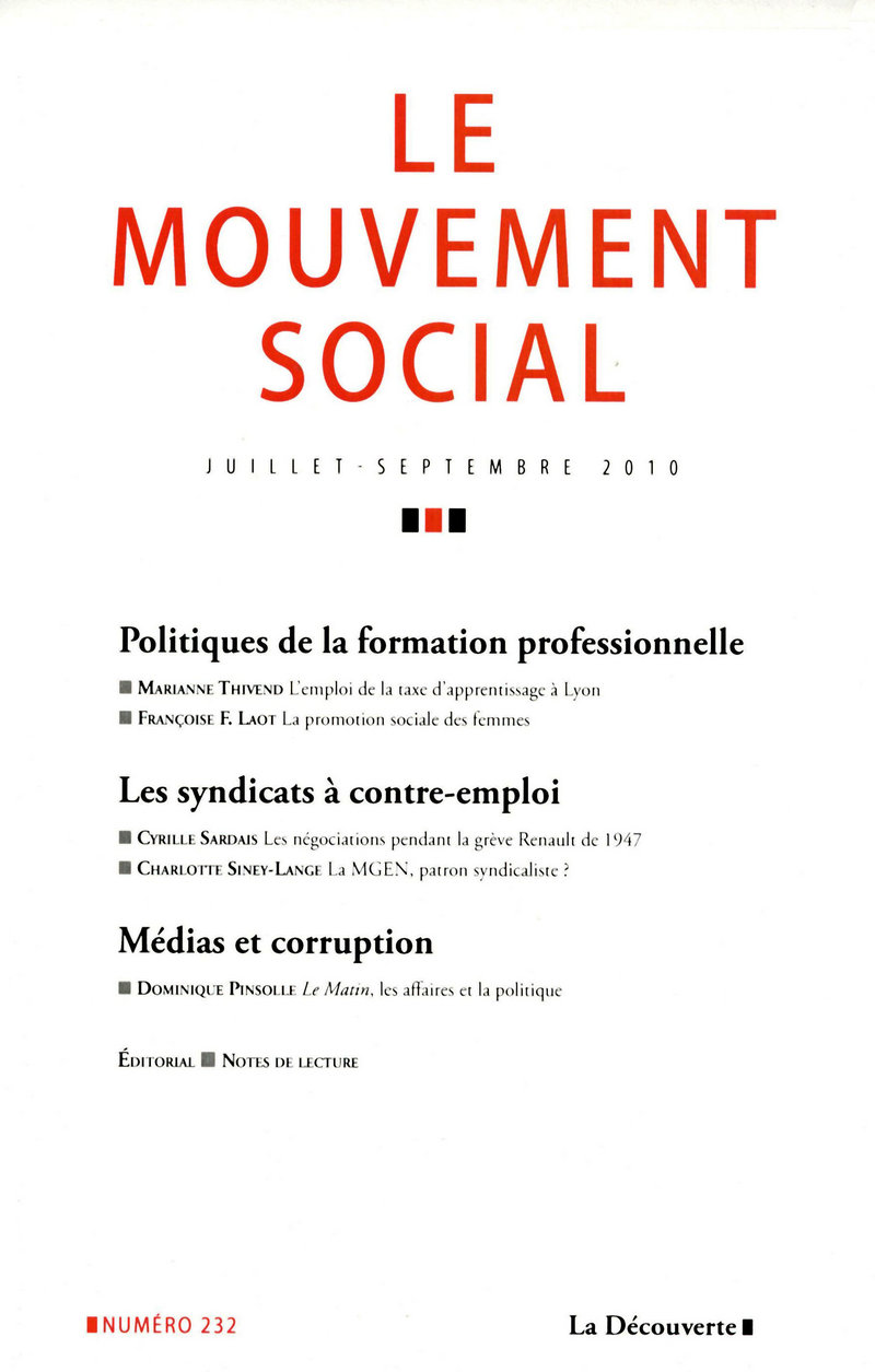 Politiques de la formation professionnelle 
