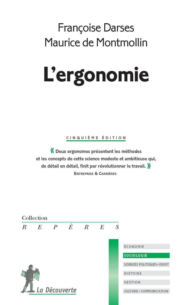 L'ergonomie. 5e éd. - Françoise Darses, Maurice de Montmollin