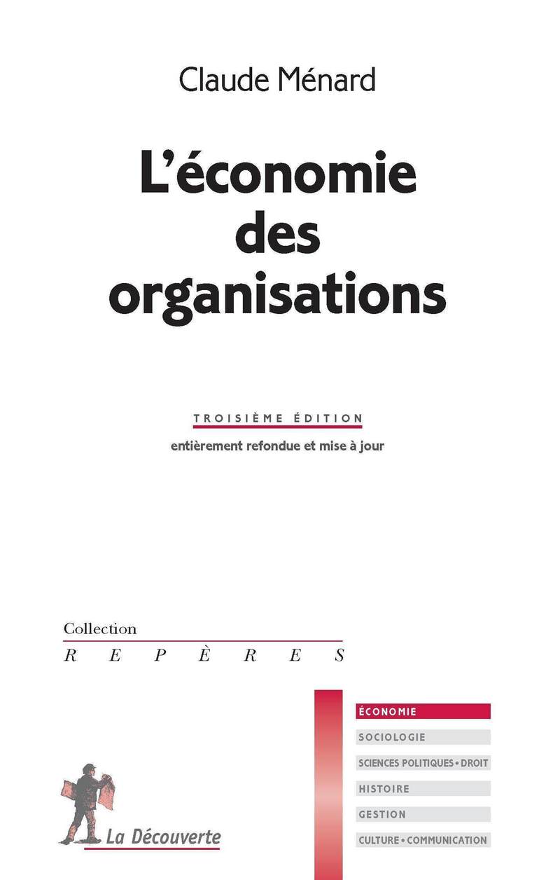 Économie des organisations - NE - Claude Ménard