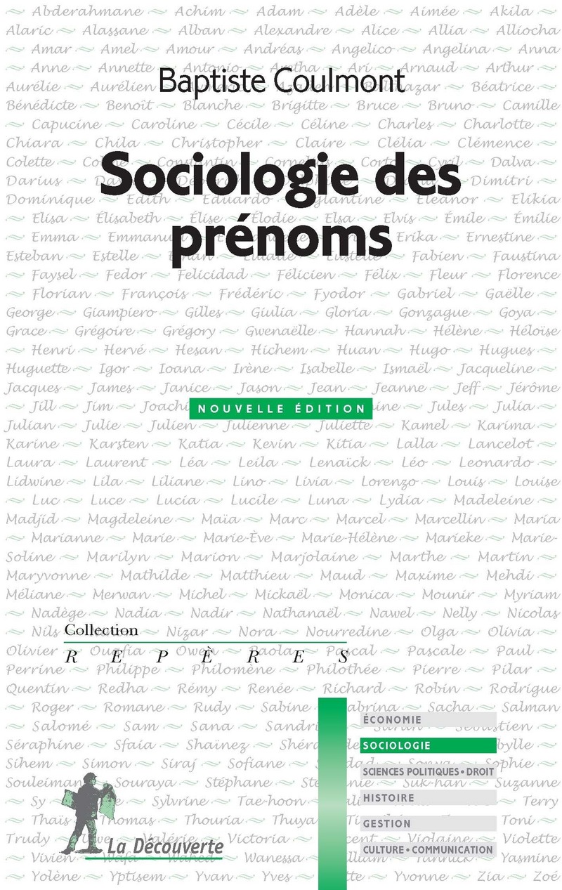 Sociologie des prénoms - Baptiste Coulmont