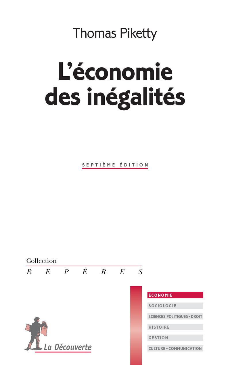 L'économie des inégalités - Thomas Piketty