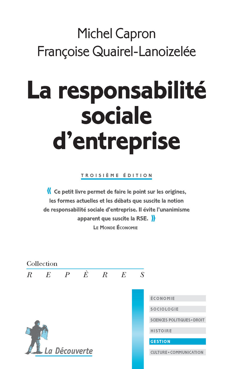 La responsabilité sociale d'entreprise 3 édition - Michel Capron, Françoise Quairel-Lanoizelée