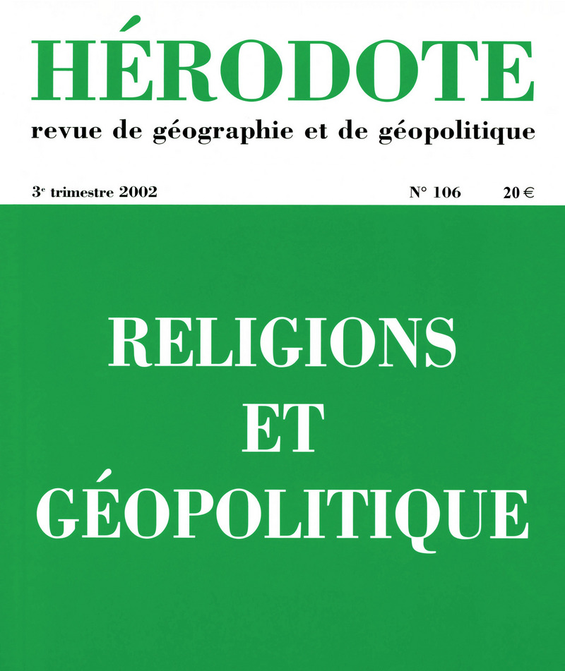 Hérodote numéro 106 - Religions et géopolitique